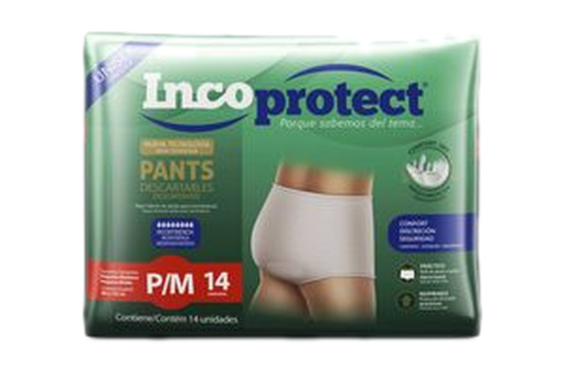 Ropa Interior De Adultos Incoprotect Talle P-m 14 Unidades