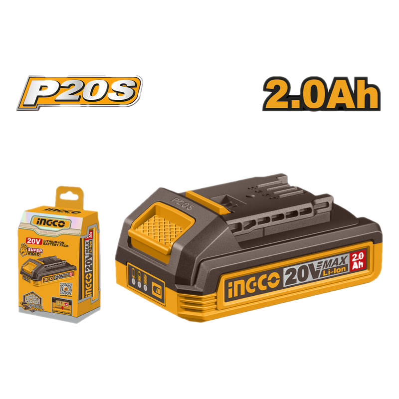 Bateria Litio 20v Volt Ingco Para Linea Multiple Herramientas Fbli20011 P20s 2.0