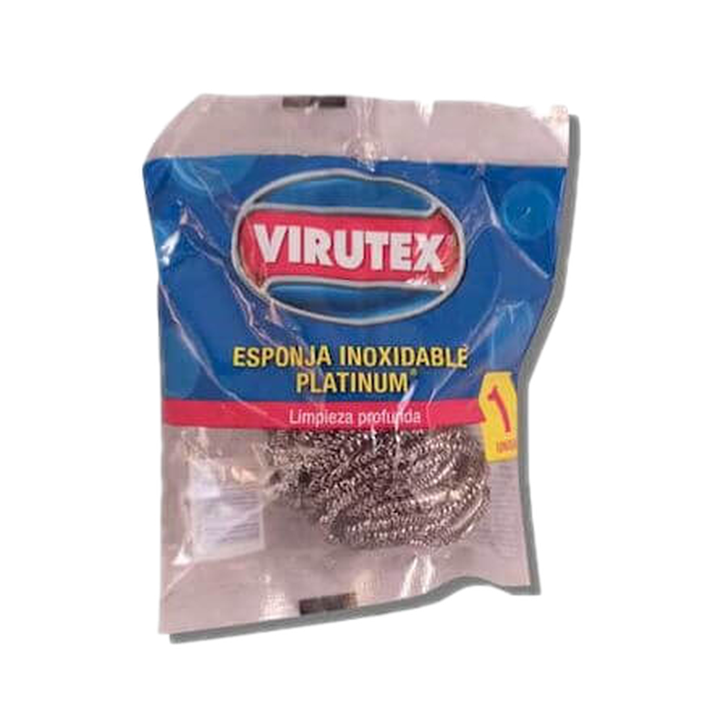 Esponja Virutex Plateada Inoxidable 1 Unidad