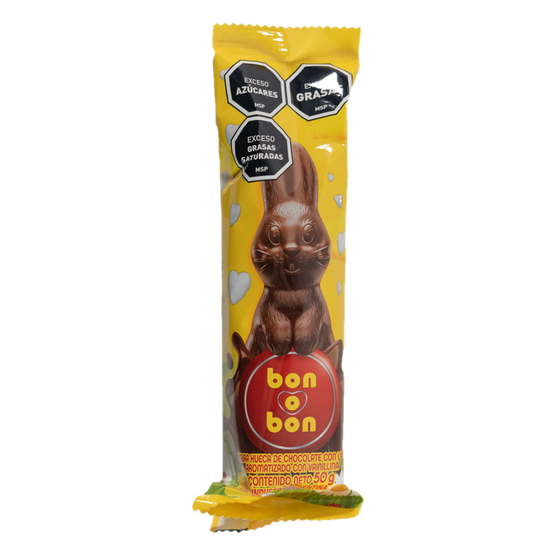 Conejo De Pascua De Chocolate Con Leche Bon O Bon 50 G
