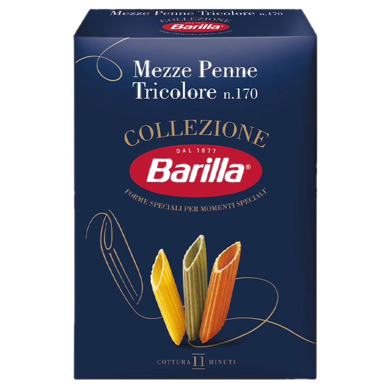 Fideos Barilla Mezze Penne Tricolori 500 G