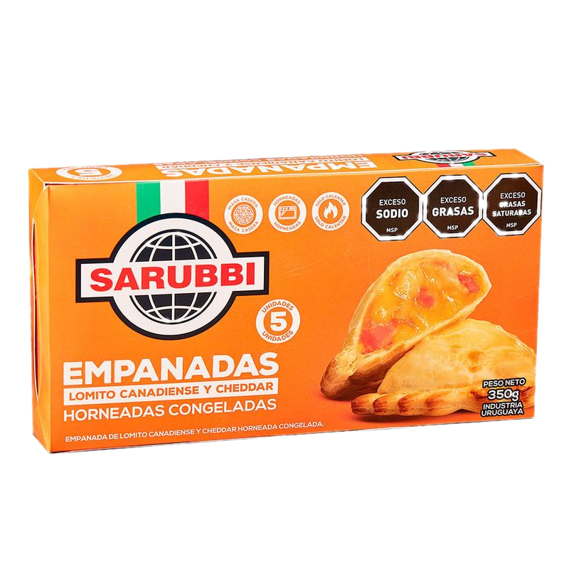 Empanadas Lomito Cheddar Sarubbi 5 Unidades 350 G