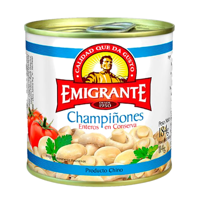 Champiñón Entero Emigrante Lata 184 G
