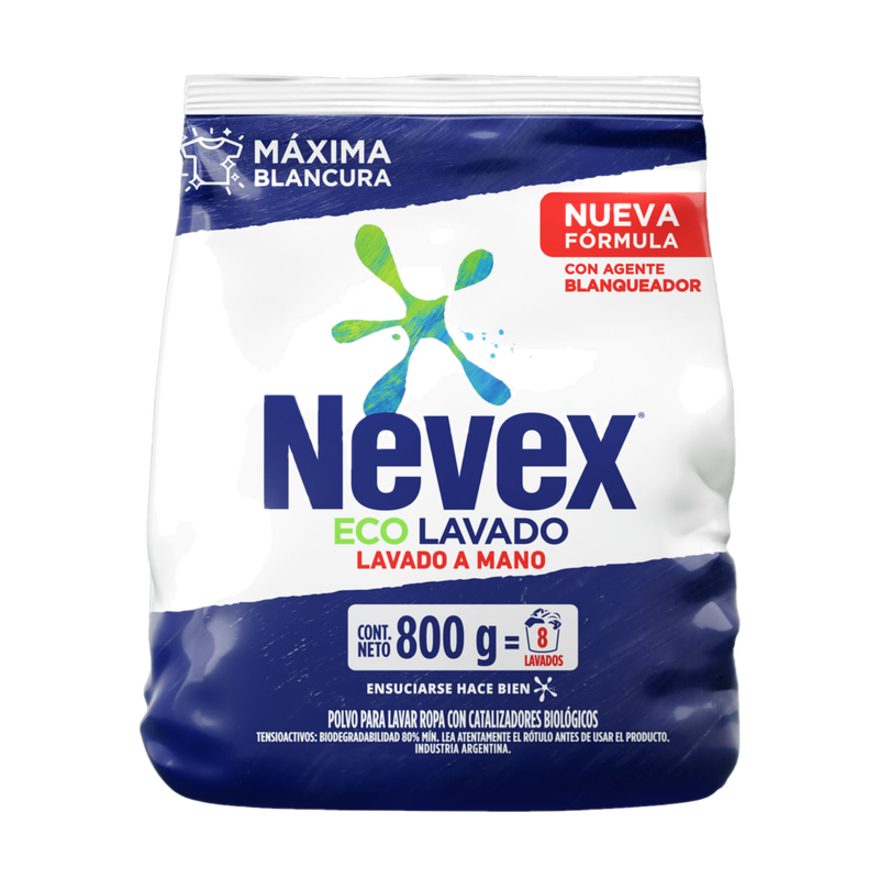 Jabon En Polvo Nevex Mano Multiaccion 800 G