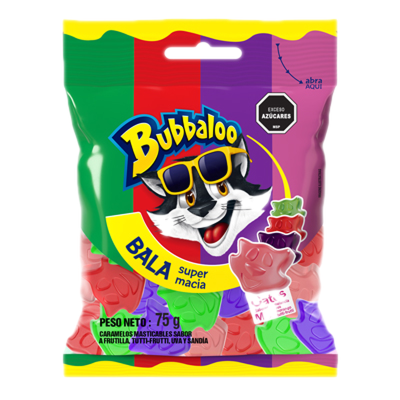 Gomitas Gatos Mixtos Bubbaloo 75 G