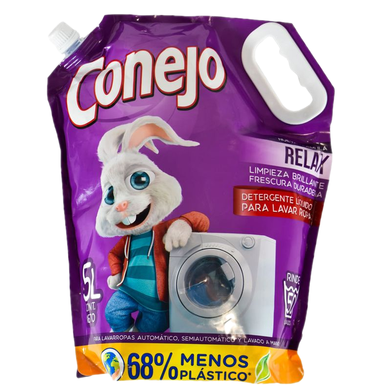 Detergente Líquido Para Ropa Conejo Relax 5 L