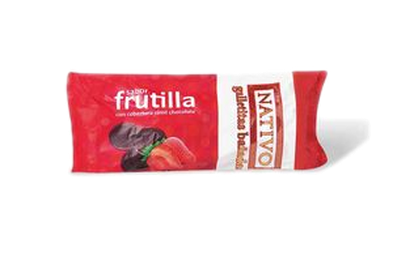Galleta Bañada Frutilla Nativo 120 G