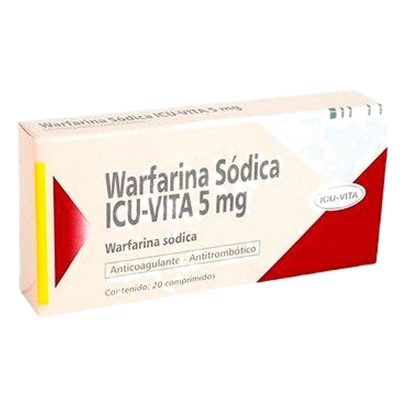 Warfarina Icu 5 Ml X 20 Comprimidos