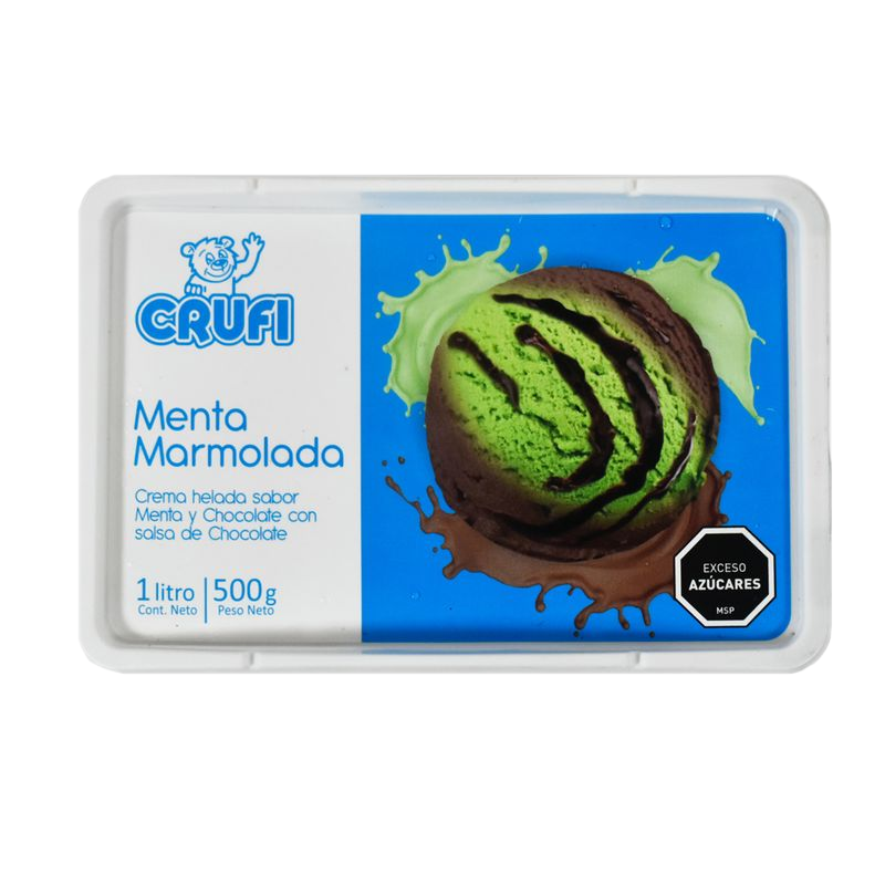 Helado Crufi Menta Marmolada 1 L