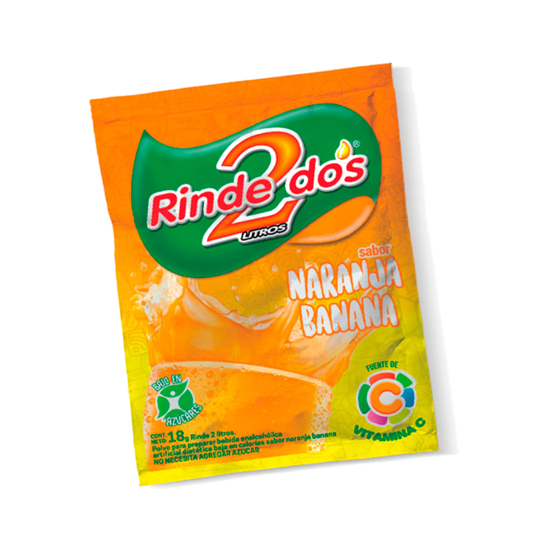 Jugo Rinde 2 En Polvo Naranja-banana
