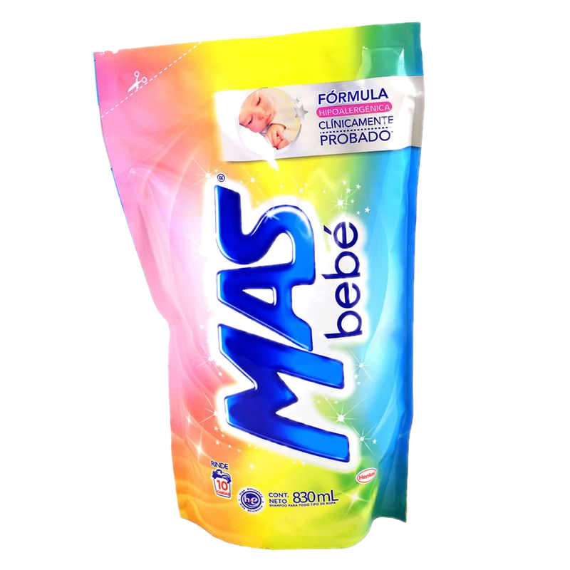 Detergente Líquido Mas Color Bebé 830 Ml