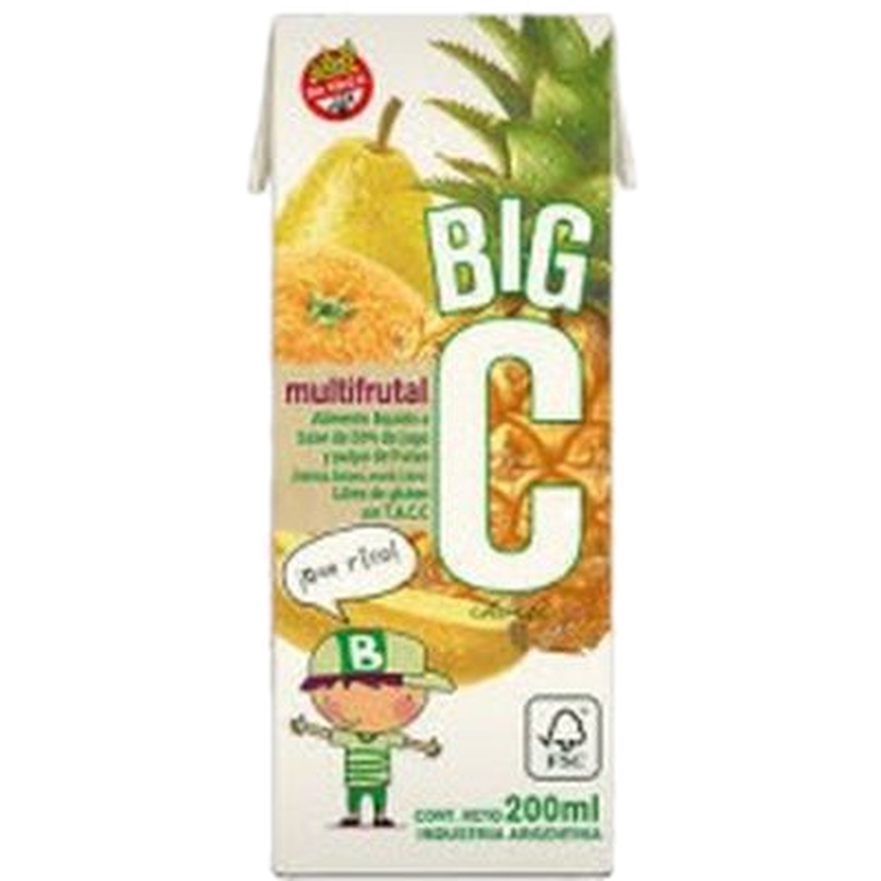 Jugo Big C Multifruta 200 Ml