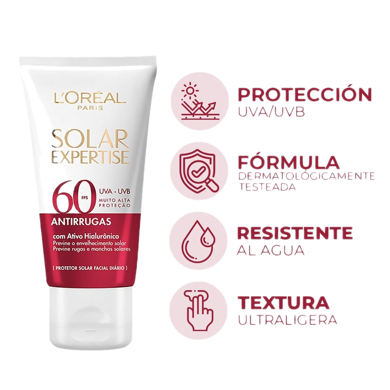 Protector Solar Body Expertise Facial Antiarrugas Fps60 40 G