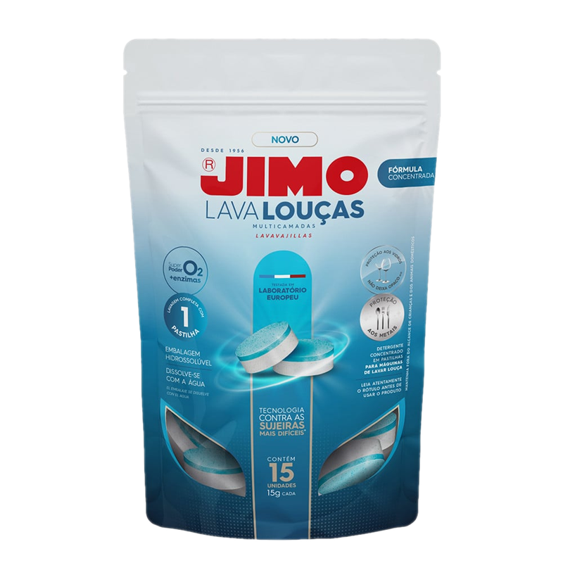Detergente Para Lavavajilla Jimo En Pastillas 15 Unidades