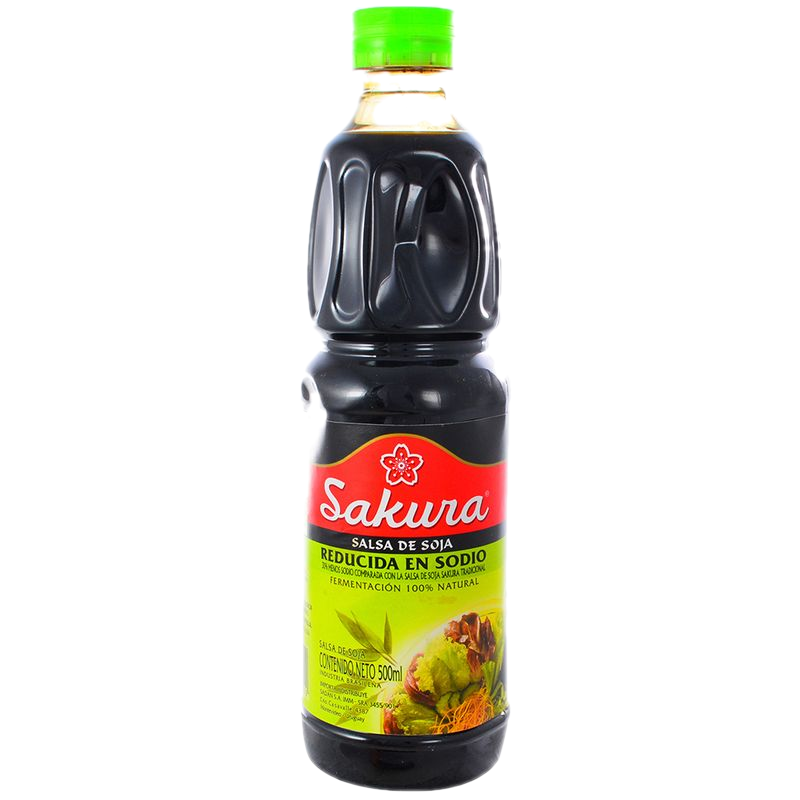Salsa De Soja Sakura Reducida En Sal 500 Ml
