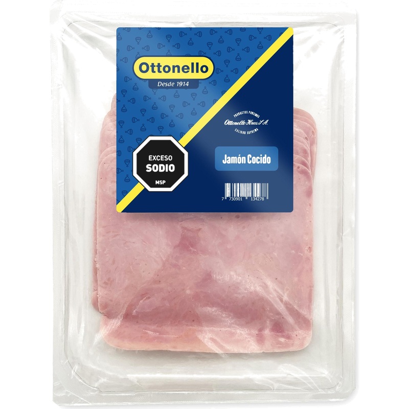 Jamón Cocido Ottonello Fetas 200 G