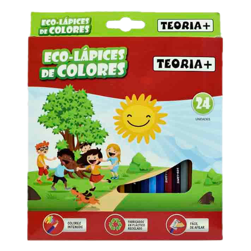 Eco Lápices De Colores Teoria+ 24 Unidades