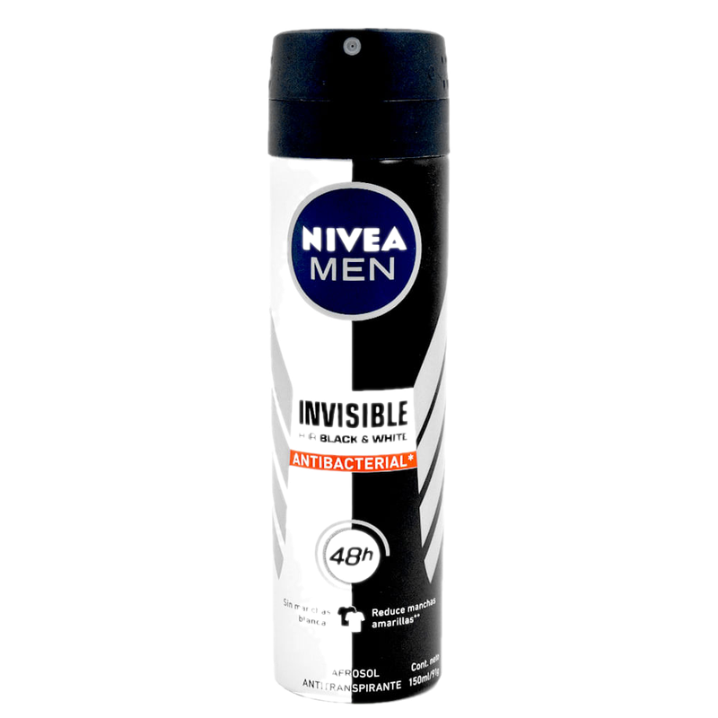 Desodorante Aerosol Nivea Power Invisib B&w 150 Ml