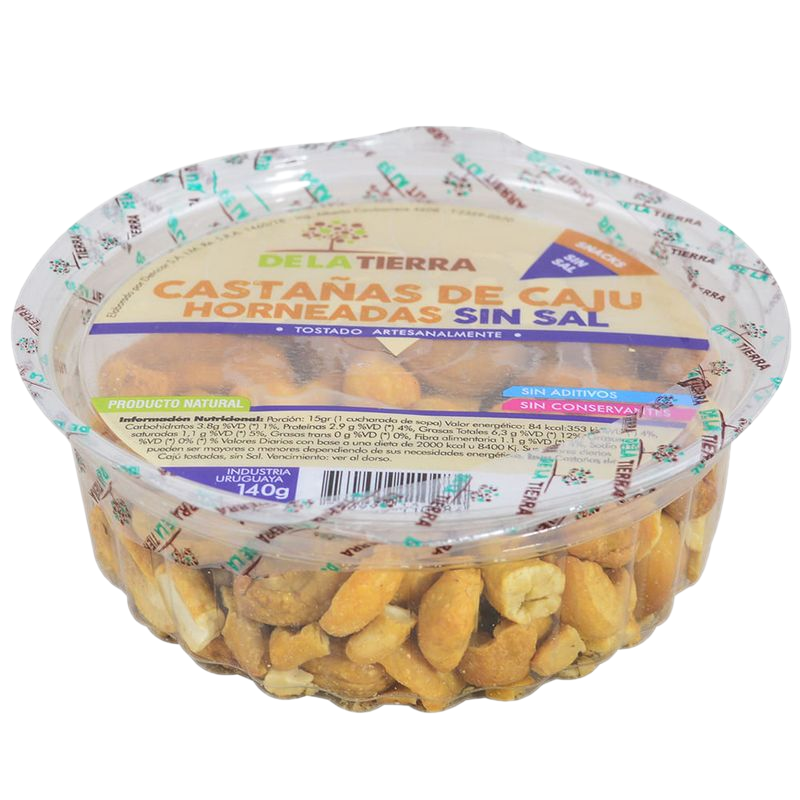 Castañas De Cajú Sin Sal De La Tierra 140 G