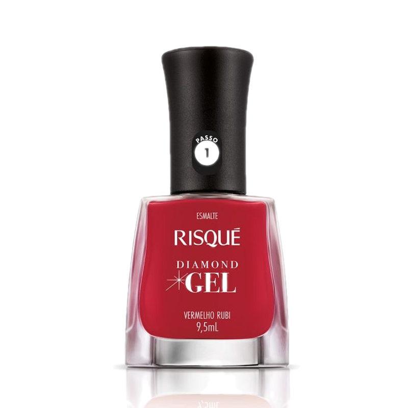 Esmalte Risqué Efecto Gel Vermelho Rubi 9.5 Ml