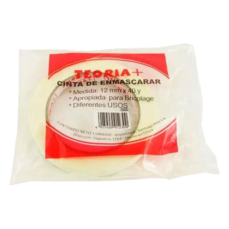 Cinta De Enmascarar Teoria 12 Mm 40 Mt