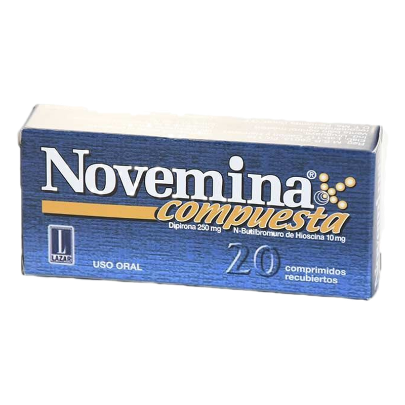 Novemina Compuesta Espasmo 250+10mg [20 Comp.]