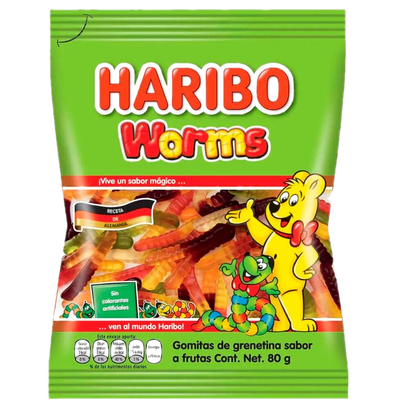 Gomitas Gelatina Haribo Worms 100 G