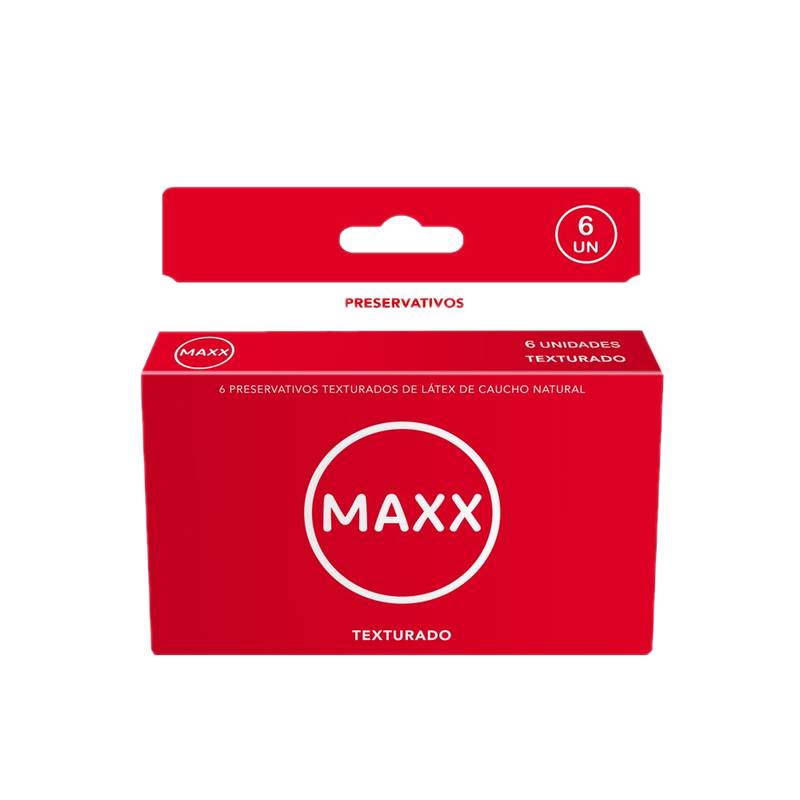 Preservativos Maxx Texturado 6 Unidades