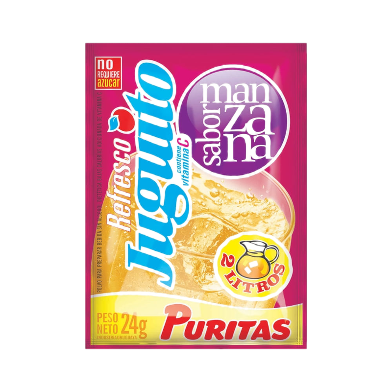 Refresco En Polvo Puritas Juguito Manzana 24 G