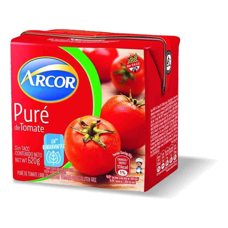 Puré De Tomate Arcor 520 G