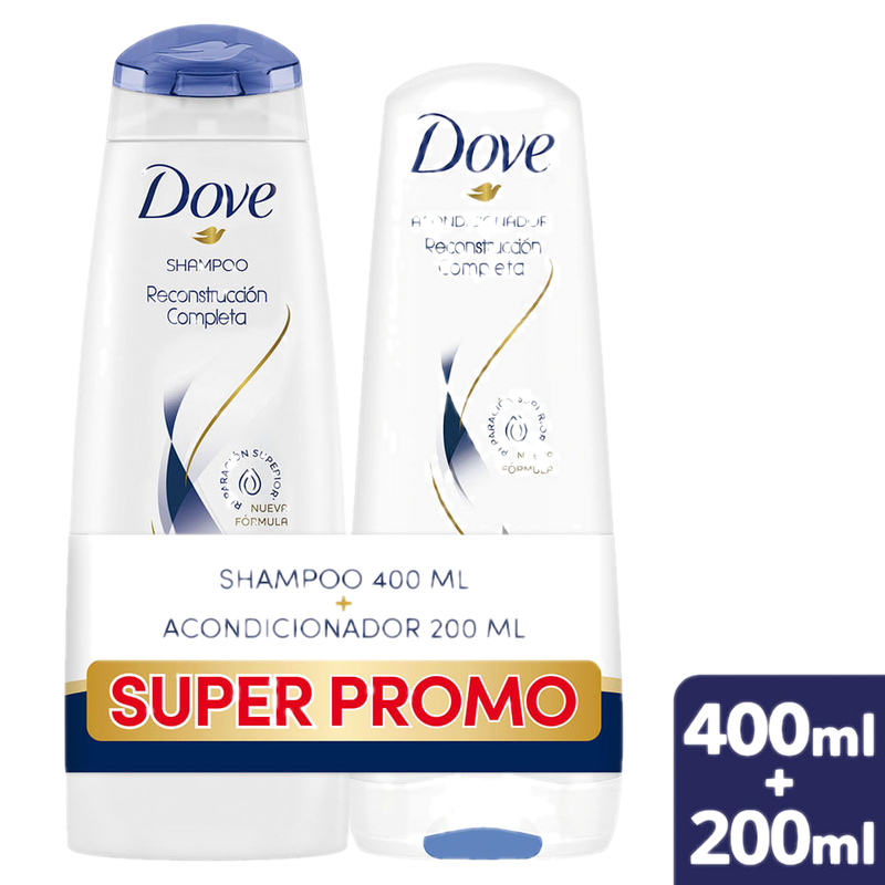 Pack Shampoo Dove R Completa 400 Ml + Acondicionador Dove