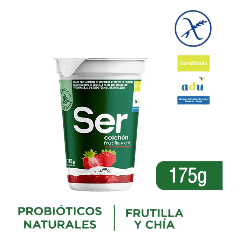 Yogur Ser Powerfood Frutilla Y Chía 160 G