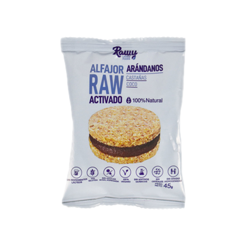 Alfajor Raw Arandano Rawy 45 G