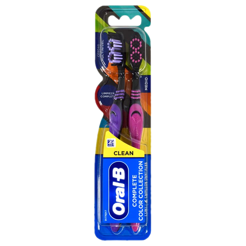Pack 2 Unidades Cepillo Dental Oral-b Complete Color