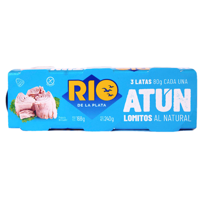 Atún Lomito Al Natural Rio De La Plata Tripack 240 G