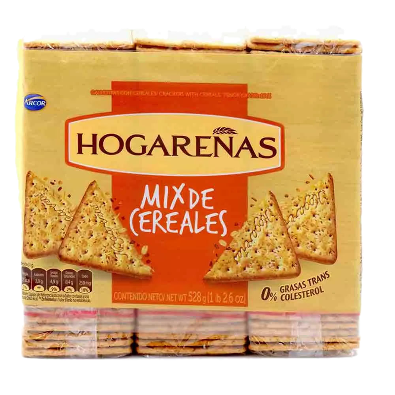 Galletas Cereales Mix Hogareñas Tripack 176 G