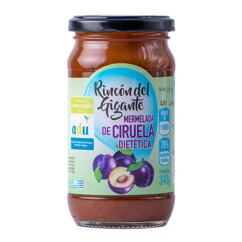 Mermelada De Ciruela Dietética Rincon Del Gigante 340 G