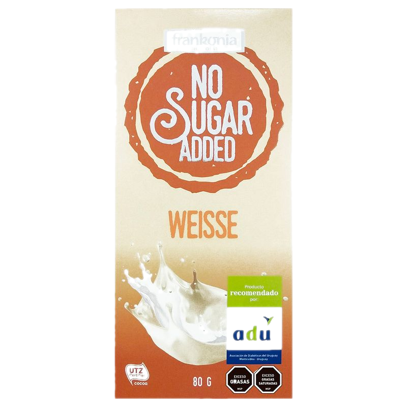Chocolate Sin Azúcar Frankonia Blanco 80 G