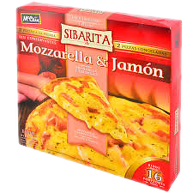 Pizza A La Piedra Muzz/jamon Sibarita 2 Unidades