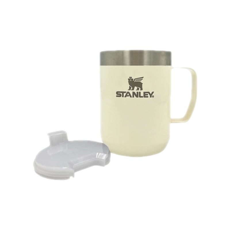 Taza Vaso Térmico Stanley Mug Con Tapa Cream