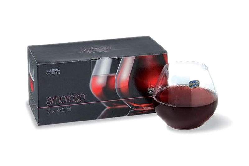Vaso Bohemia Amoroso 440 Ml 2 Unidades