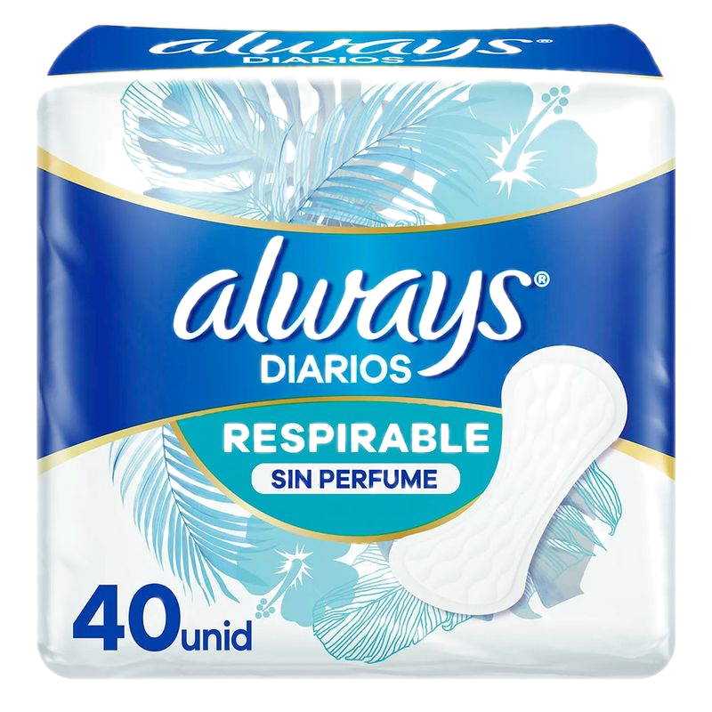 Protectores Diarios Always Liners 40 Unidades