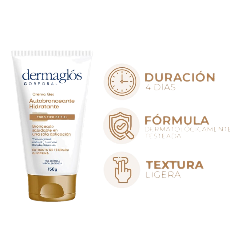 Autobronceante Dermaglós Corporal 150 G