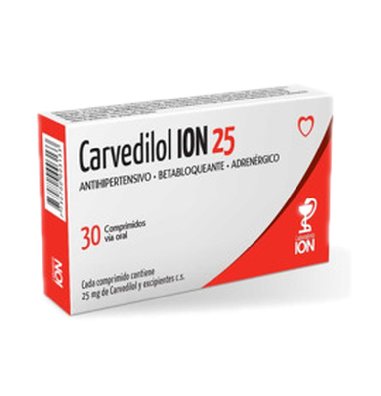 Carvedilol Ion 25 25 Mg [30 Comp.]