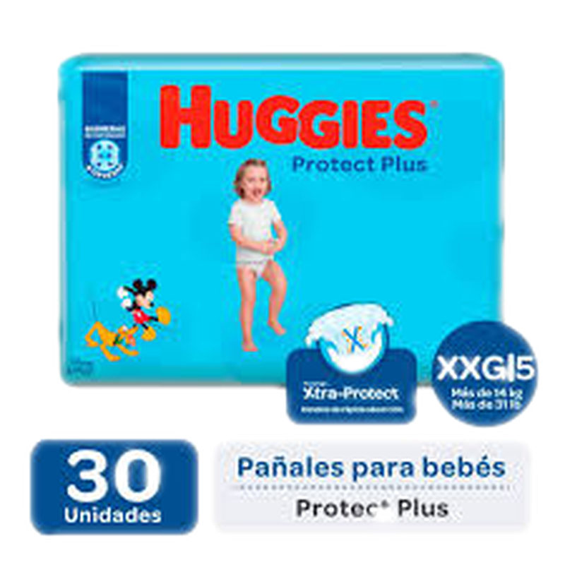 Pañal Huggies Protect Plus Xxg 28 Unidades