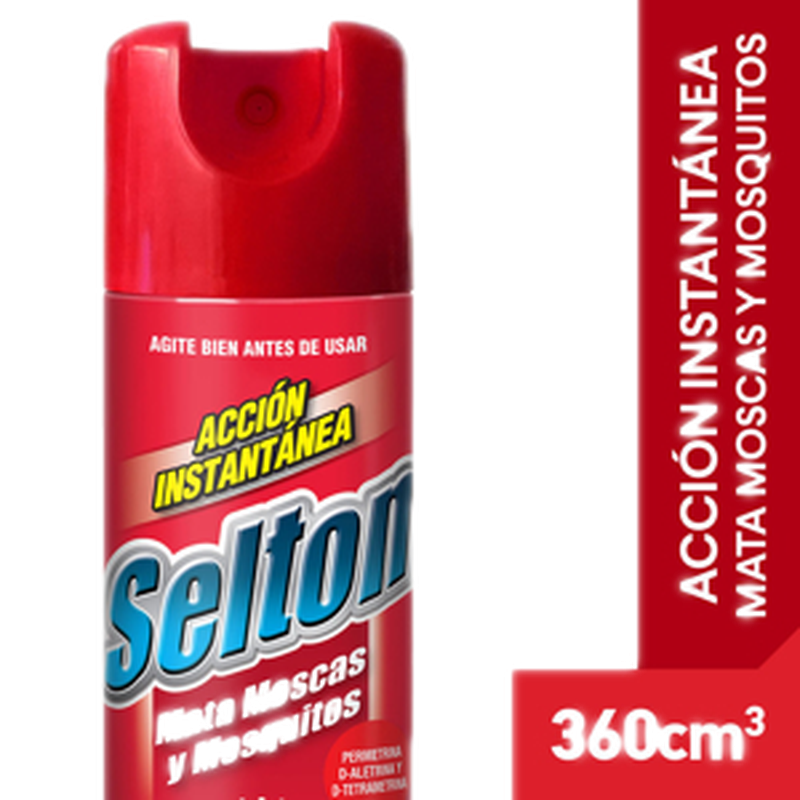 Insecticida Moscas Y Mosquitos Rojo Selton 360 Ml
