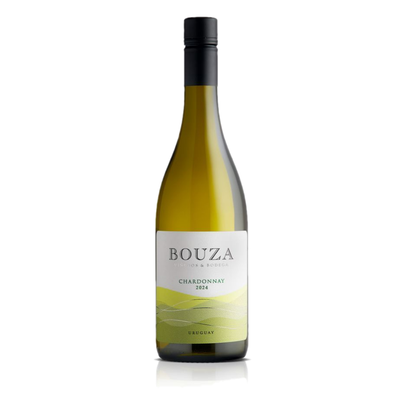 Vino Blanco Bouza Chardonnay Fermentado En Barrica 750 Ml