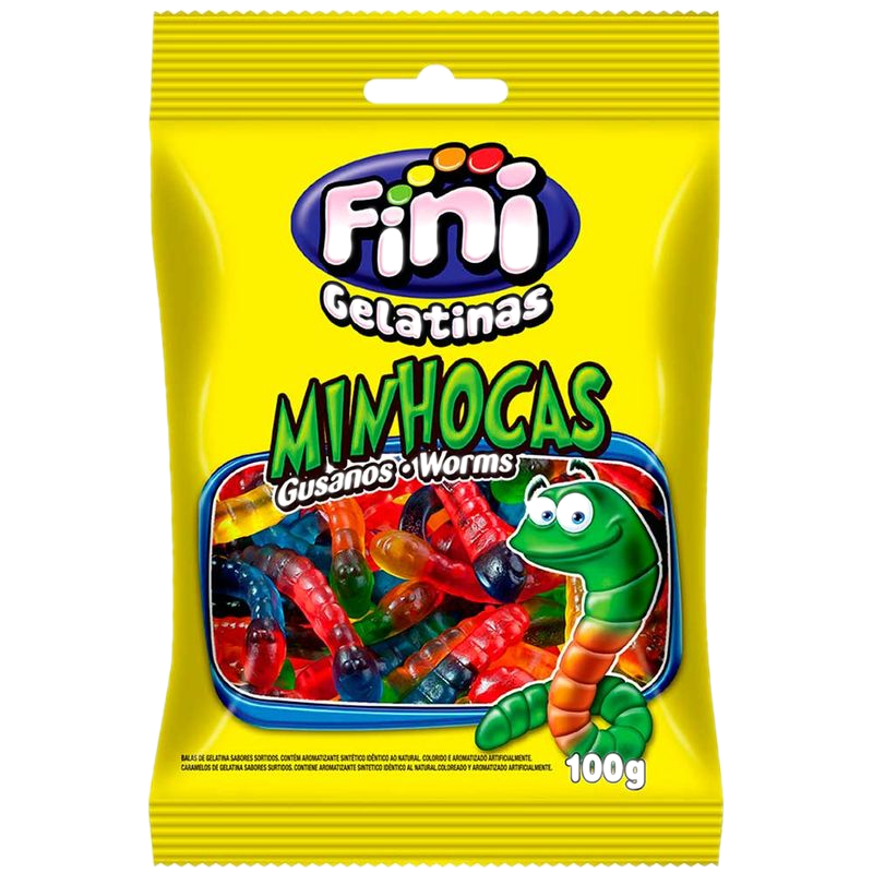 Gomitas Fini Minhocas Worms 100 G