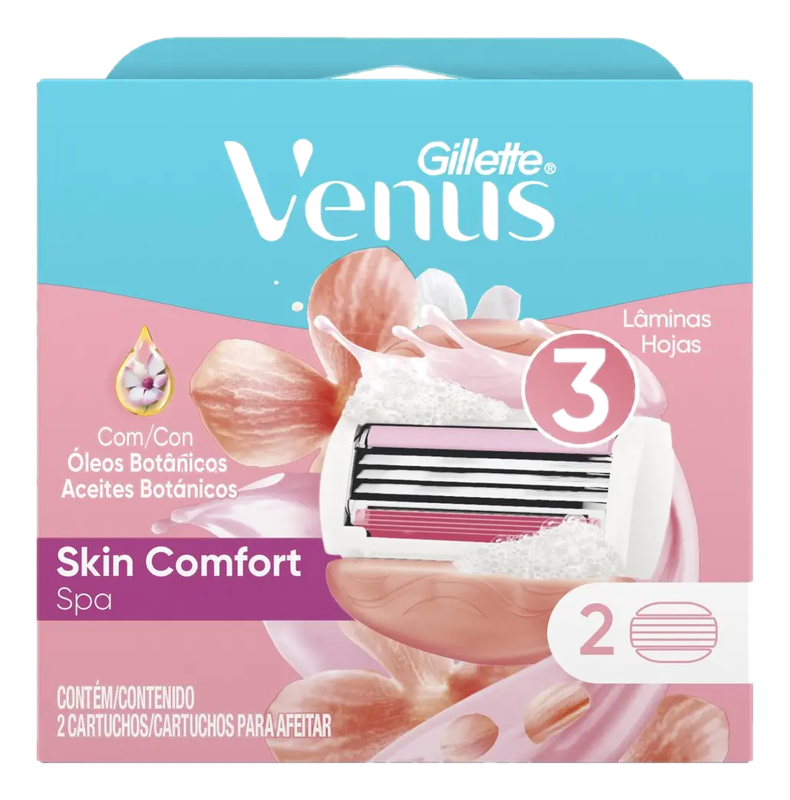 Repuesto Máquina De Afeitar Spa Venus 2 Unidades