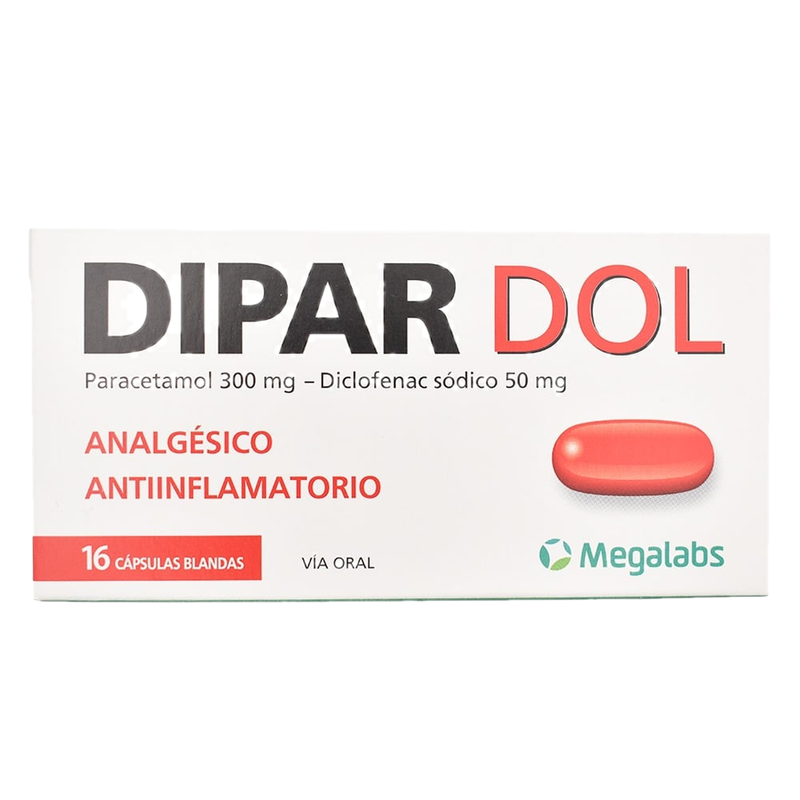 Dipar Dol 300 Mg/50 Mg 16 Cápsulas Blandas